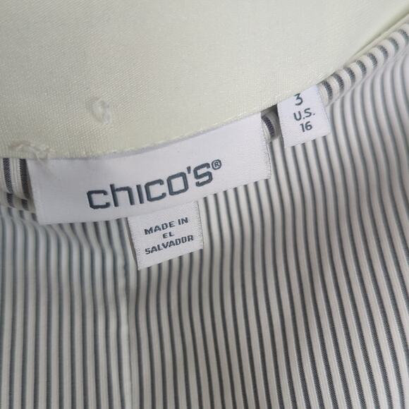 Juliet Stripe Straight Cropped So Slimming Pants Women's Size 16 - Picture 7 of 10